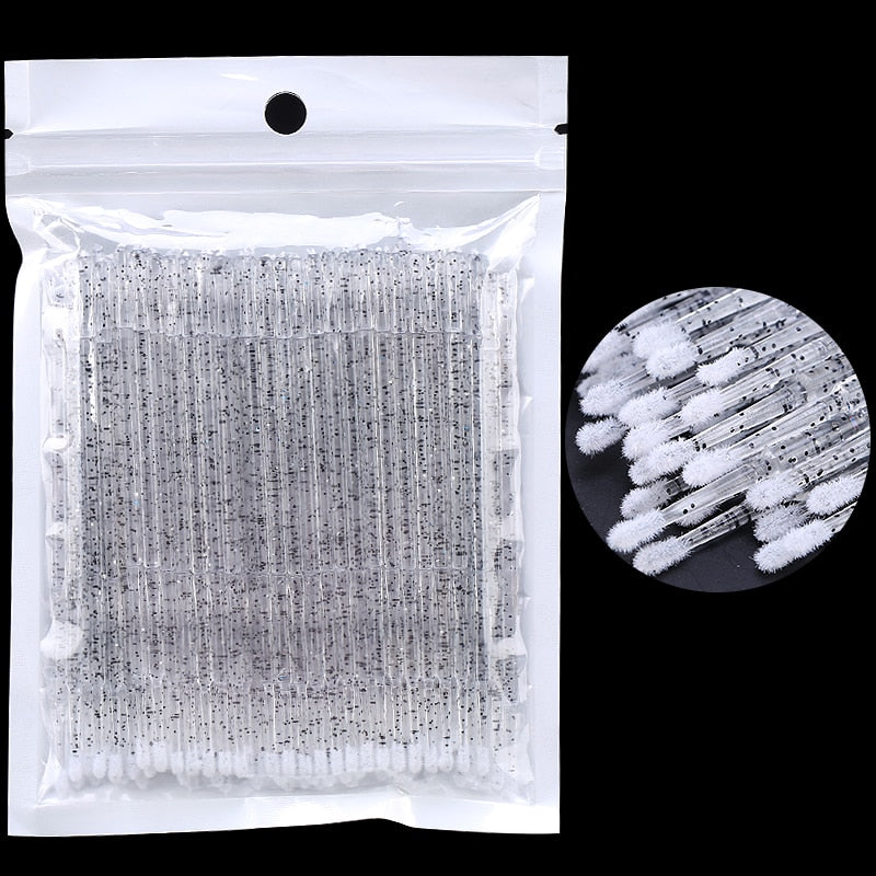 Disposable Eyelash Brushes and Swabs for Lash Extension Removal Disposable Eyelash Brushes and Swabs for Lash Extension Removal